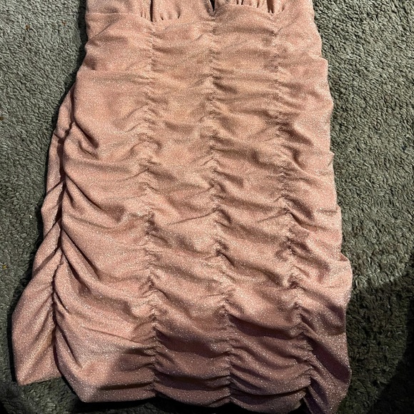 Rose gold sparkle dress Size: Lg/14-16 - Picture 2 of 2